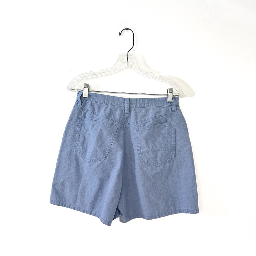 Vintage 90's Liz Claiborne Linen Blend Summer Shorts Minimal - 10 - Picture 2 of 6